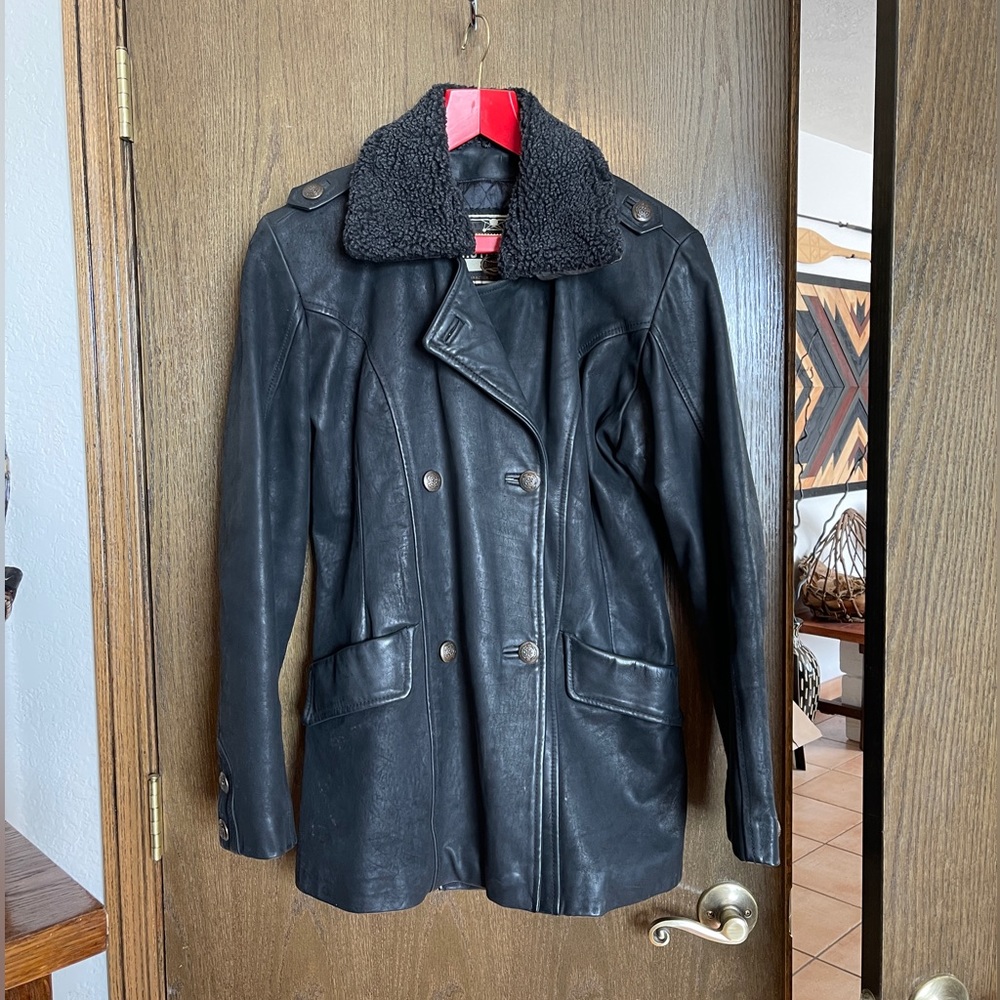 El PreSent Helium Authentic Leather and Lamb Special Treatment Jacket Womens XL